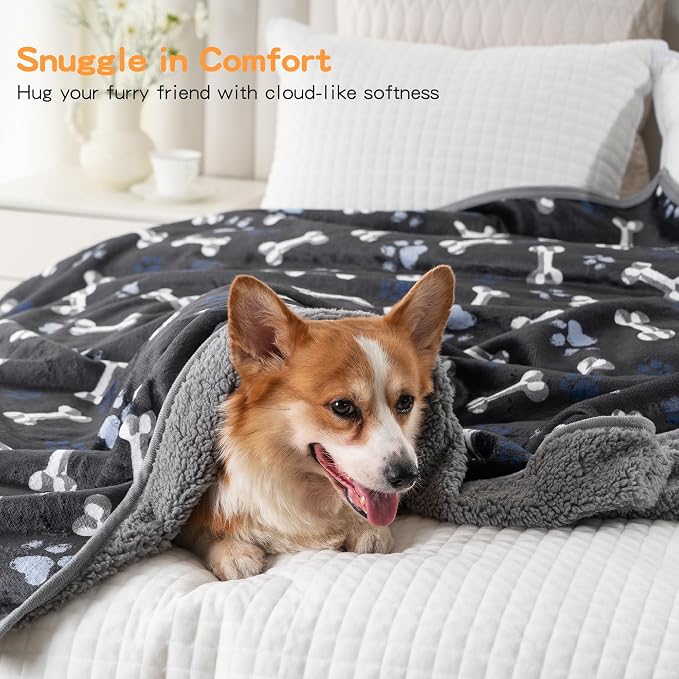 Waterproof Dog Blankets Pet Blanket, Soft Fluffy Sofa Car Bed Protector - Image 5