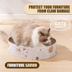 Oval Sturdy Cat Scratching Cardboard Pad Breathable Cat Scratch Pad, Cat - Image 2