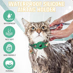 BINGPET AirTag Cat Collar with Bells, Upgraded Safety Elastic Cat Collar with - Image 7