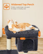 Feandrea Cat Tree, 33.1-Inch Cat Tower, Plush Condo - Image 3