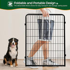 Yaheetech Dog Playpen Outdoor, 40 inch 24 Panels Dog Pen Indoor Heavy Duty - Image 9