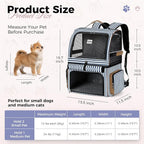 Lekebobor Double Cat Backpack Carrier - Image 2