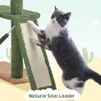 Yaheetech 63in Cactus Cat Tree, Pet Furniture Activity Center - Image 7