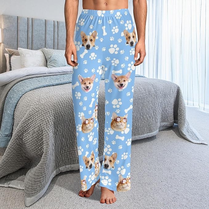 Custom Pajamas Pants with Photo - Image 4