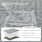 hyha Waterproof Dog Blanket, Soft Pet Bed Blankets, Waterproof Sofa Couch Cover - Image 2