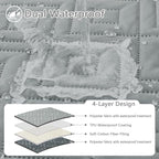 hyha Waterproof Dog Blanket, Soft Dog Bed Cover Pet Blankets, Waterproof Sofa - Image 2
