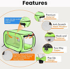 Beatrice Home Fashions Portable, Collapsible, Pop Up Kennel Travel Cat and Dog - Image 4