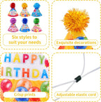 6pcs/Pack Dog Birthday Hats Party Hats - Image 3