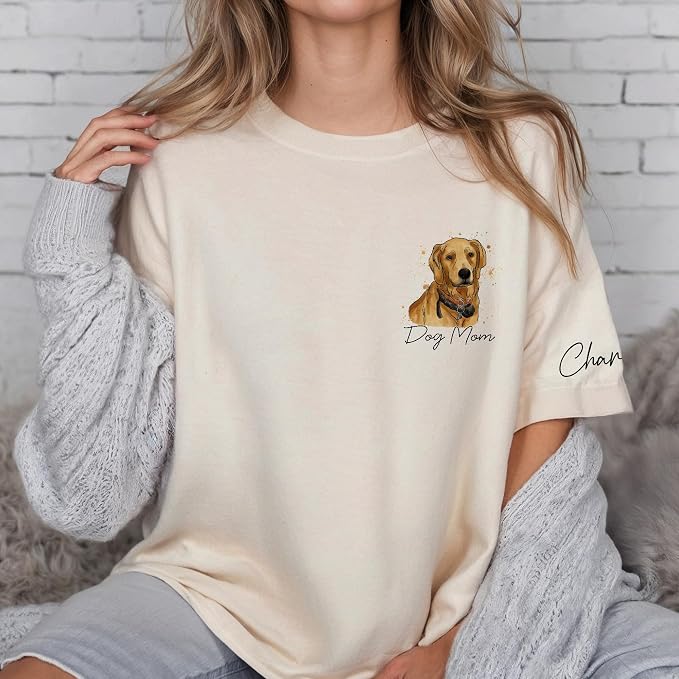 Custom Dog Mom Shirt Gifts for Women, Mother's Day Hoodie, Custom Shirt - Image 5