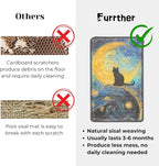 Sisal Cat Scratcher Post Mat, Durable and Shedding-Resistant Cat Scratching - Image 3