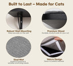 Cat Wall Shelves Set of 2, Wall-Mounted Space-Saving Climbing Shelf, Window - Image 3