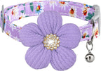 Medium Dog Collar with Flower, Dog Collars by COZIRAE