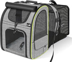 Pecute Cat Backpack Carrier Expandable, Pet Backpack by pecute