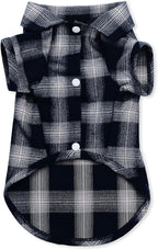 Koneseve Dog Shirt, Pet Plaid Clothes T-Shirt Sweater Matching Breathable by Koneseve