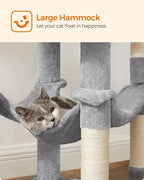 Feandrea Cat Tree, 55.1-Inch Cat Tower, Plush Multi-Level Condo - Image 7