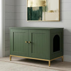 Homhedy Cat Litter Box Enclosure, Cat Washroom Furniture - Image 6