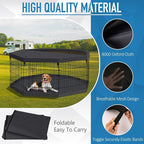 Foldable Metal Wire Dog Pen Pet Playpen Dog Fence Indoor Exercise Pen Enclosure - Image 3