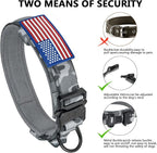 DAGANXI Tactical Dog Collar, Adjustable Military Training Nylon Dog Collar - Image 4