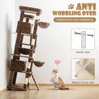 SHA CERLIN 81in Multi-Level Tall Cat Tree Tower - Image 8