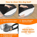 Dwanton Orthopedic Dog Bed for Large Dogs - Image 7