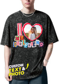 H-DEWALL Custom T Shirts Mineral Wash Tshirt Bootleg Rap Tee Customized Gifts by H-DEWALL