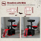 PETEPELA Gothic Cat Tree Tower for Indoor Cats, 31.5'' Small Cat Tower Condo - Image 2