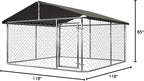 Outdoor Dog Enclosure Heavy Duty Dog Kennel House Mesh Dog Big Cage Pet Kennel - Image 8