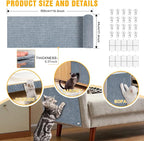 Cat Scratch Mat, 118.5"x17.4" Trimmable Self-Adhesive Cat Scratch Furniture - Image 2