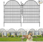 5 Panels Decorative Garden Fencing by Blingluck