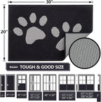 Buganda Dog Door Mat for Muddy Paws, Absorbent Dirt Trapper Washable Indoor - Image 2