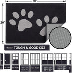 Buganda Dog Door Mat for Muddy Paws, Absorbent Dirt Trapper Washable Indoor - Image 2