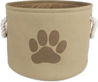 Bone Dry Pet Storage Collection Collapsible Bin, Small Round by BoneDry