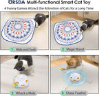 ORSDA Cat Toys, 4 in 1 Interactive Cat Toys - Image 2