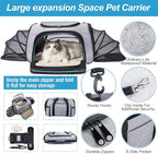Siivton Airline Approved Pet Carrier, 4-Way Expandable Cat Dog Carrier - Image 5