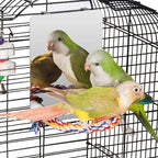 Colorday 7" Bird Mirror with Rope Perch, Bird Swing, Parrot Cage Toys by Colorday