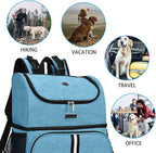 BAGLHER Pet Travel Bag, Double-Layer Pet Supplies Backpack, Pet Travel Backpack - Image 8