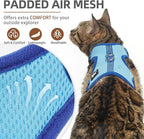 PUPTECK Cat Harness and Leash Set Escape Proof, Reflective Adjustable Soft Mesh - Image 2