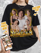 Custom Bootleg Rap Shirt with Photo Text, Vintage Custom Picture Shirt - Image 2