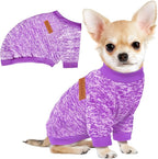 1 Pc Dog Sweaters for Small Dogs Girl Boy Winter Fleece Clothes Warm Soft Dog by BAOBICUTE