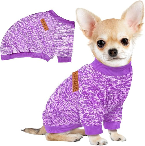 1 Pc Dog Sweaters for Small Dogs Girl Boy Winter Fleece Clothes Warm Soft Dog by BAOBICUTE