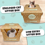 Leakproof Disposable Cat Litter Box 3 Pack Top/Low Entry INCLUDES- 3 lids - Image 6
