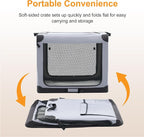 Dog Travel Crate 30 Inch, Portable Soft-Sided Travel Carriers - Image 4