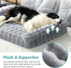 Faux Fur Orthopedic Dog Bed, Extra Large Dog Bed, Supportive Foam Pet Sofa - Image 4