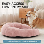 OhGeni 31 inches Calming Donut Orthopedic Dog & Cat Bed - Image 2