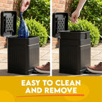 Small Dog Poop Trash Can Outside, 1.3 Gal Stainless Steel Dog Waste Trash Can - Image 4