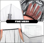 2pcs Large Bird Cage Seed Catcher Guards, Breathable Airy Nylon Mesh Material - Image 3