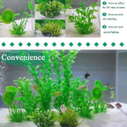 AQUANEAT Artificial Fish Tank Plants, Plastic Aquarium Decorations - Image 4