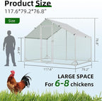 4ever2buy Large Metal Chicken Coop - Image 2