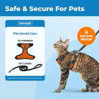 Voyager Escape-Proof Step-in Lock Cat Harness & 5ft Neoprene-Handle Leash Set - Image 2