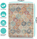 Moroccan Trellis Dog Food & Water Mat, Mexican Talavera Boho Colorful Pet - Image 6